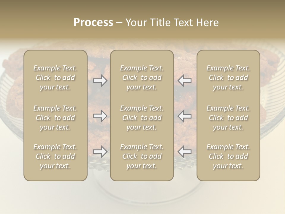 A Glass Plate Filled With Cookies On Top Of A Table PowerPoint Template
