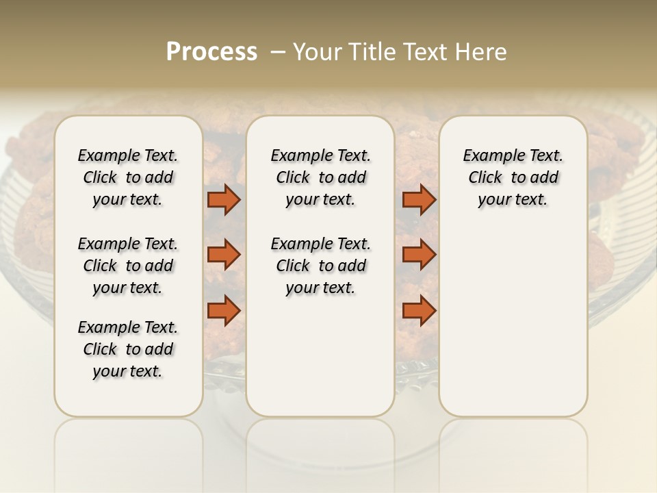 A Glass Plate Filled With Cookies On Top Of A Table PowerPoint Template