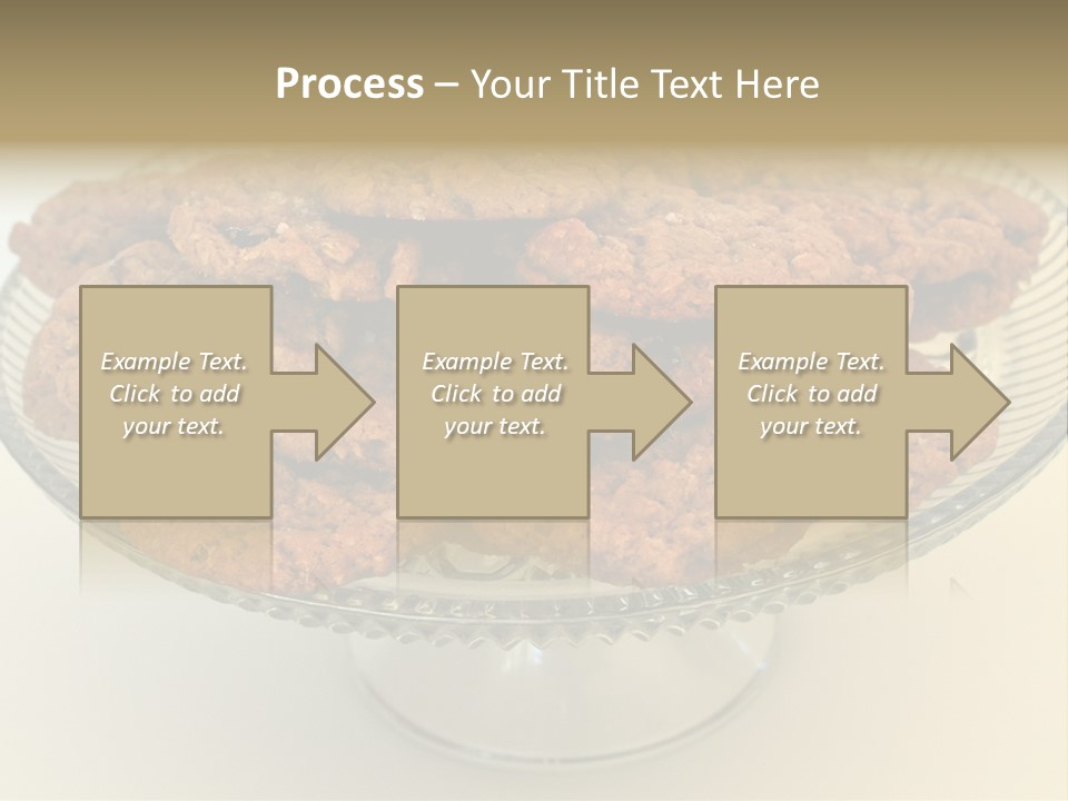 A Glass Plate Filled With Cookies On Top Of A Table PowerPoint Template