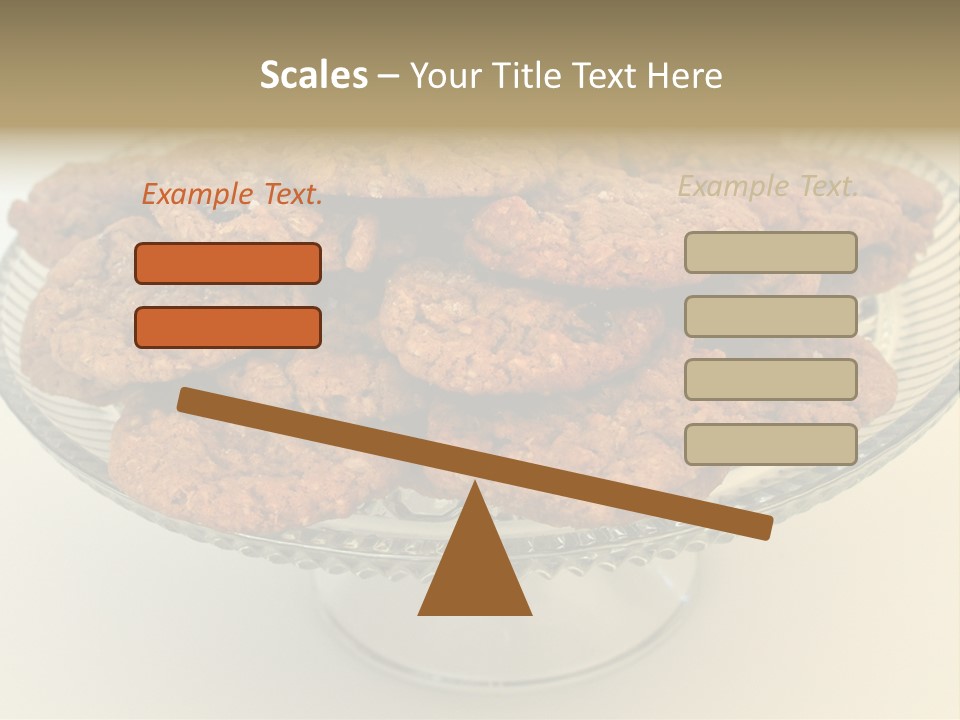 A Glass Plate Filled With Cookies On Top Of A Table PowerPoint Template