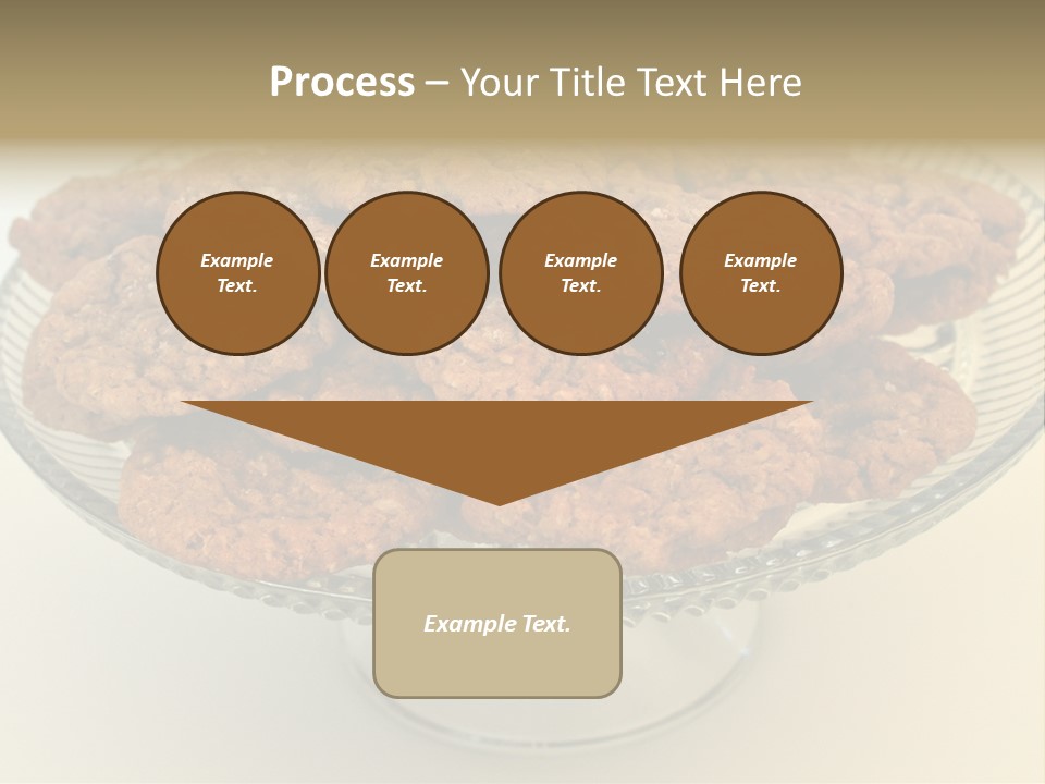 A Glass Plate Filled With Cookies On Top Of A Table PowerPoint Template