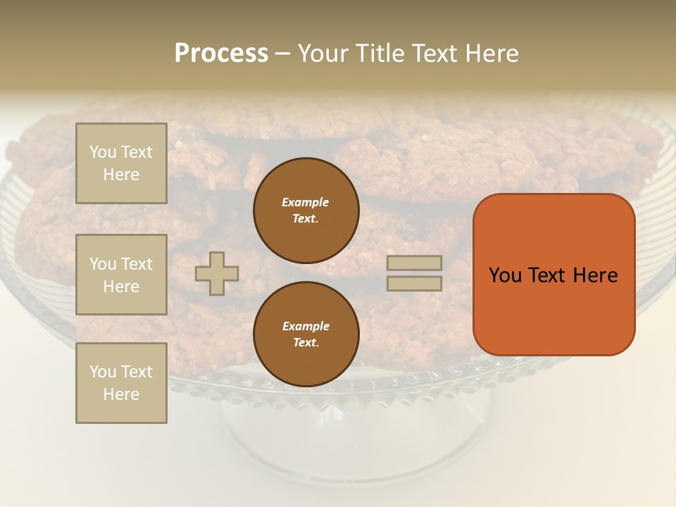 A Glass Plate Filled With Cookies On Top Of A Table PowerPoint Template