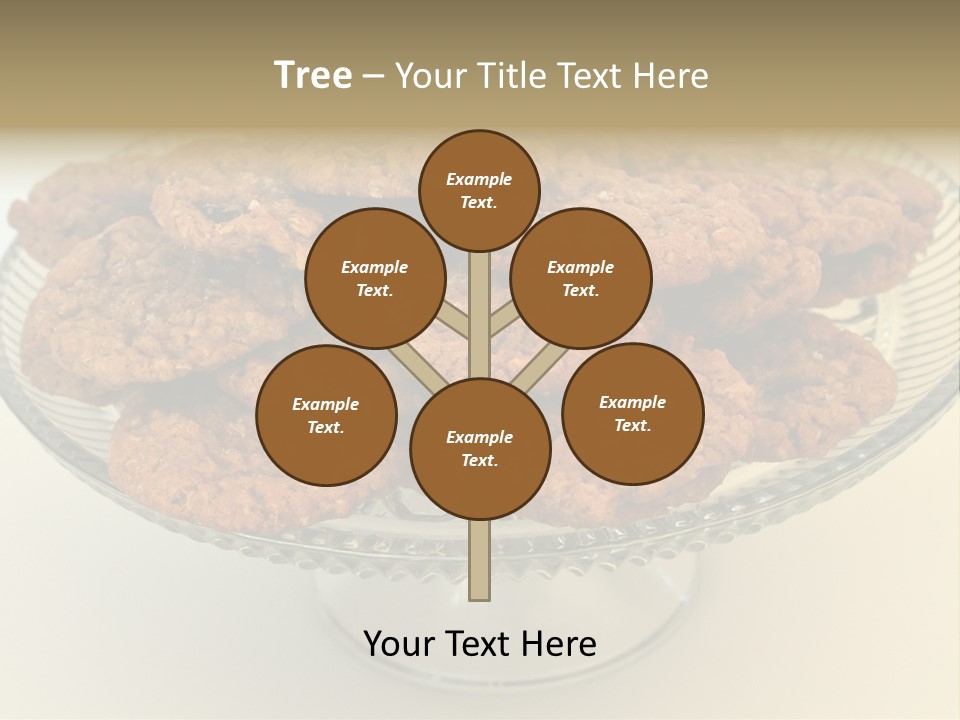 A Glass Plate Filled With Cookies On Top Of A Table PowerPoint Template