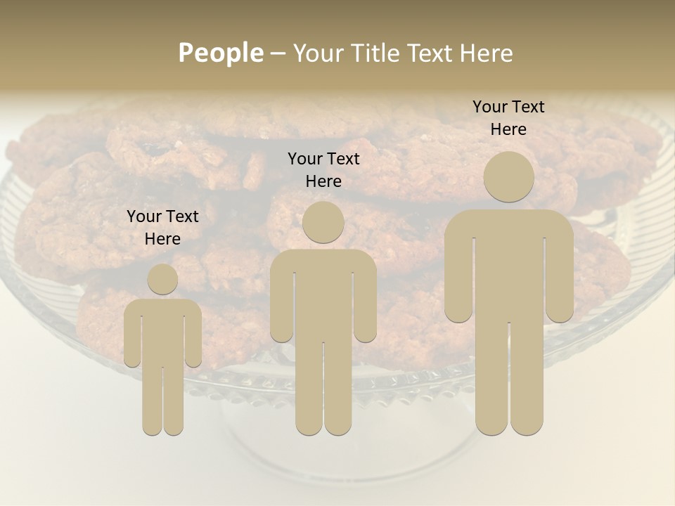 A Glass Plate Filled With Cookies On Top Of A Table PowerPoint Template