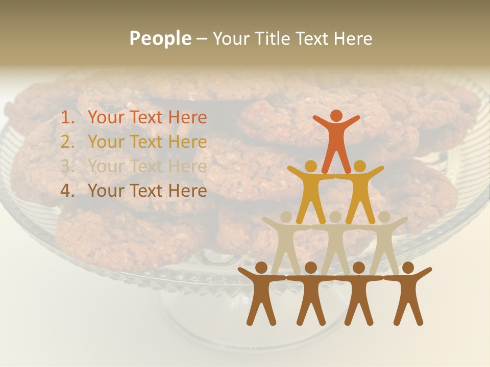 A Glass Plate Filled With Cookies On Top Of A Table PowerPoint Template