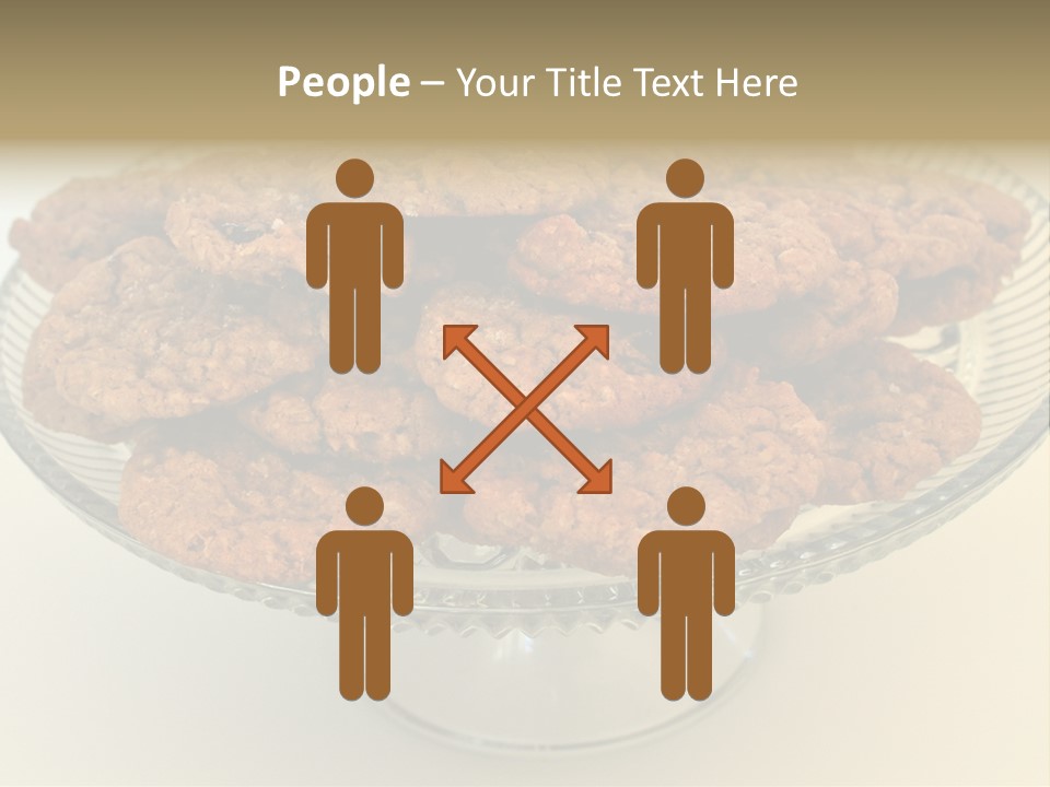 A Glass Plate Filled With Cookies On Top Of A Table PowerPoint Template