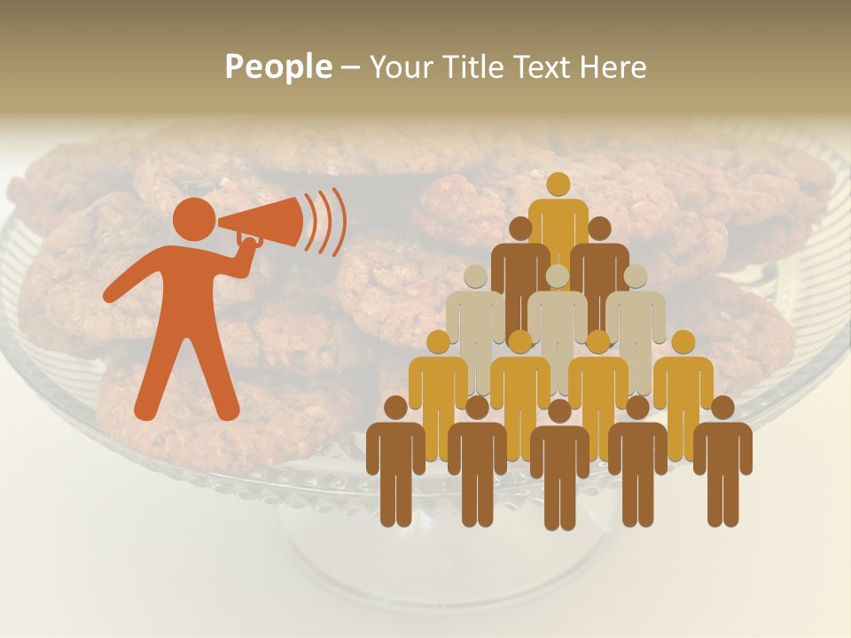 A Glass Plate Filled With Cookies On Top Of A Table PowerPoint Template