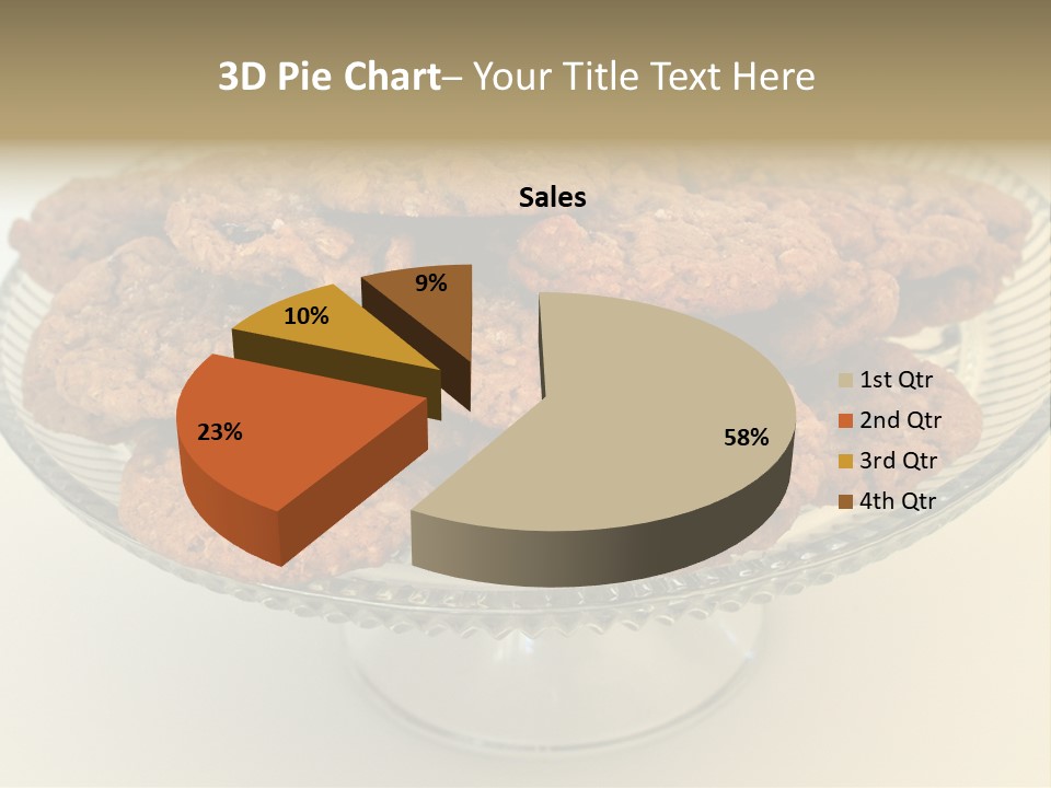 A Glass Plate Filled With Cookies On Top Of A Table PowerPoint Template