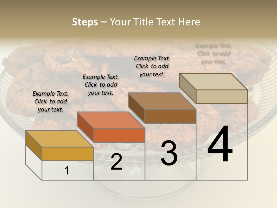 A Glass Plate Filled With Cookies On Top Of A Table PowerPoint Template