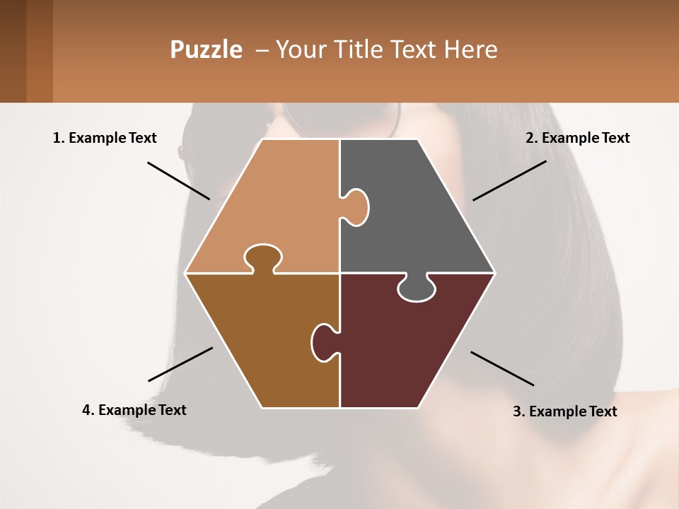 A Woman Wearing Sunglasses And A Red Lipstick PowerPoint Template