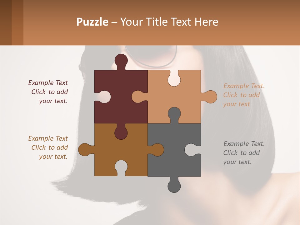 A Woman Wearing Sunglasses And A Red Lipstick PowerPoint Template