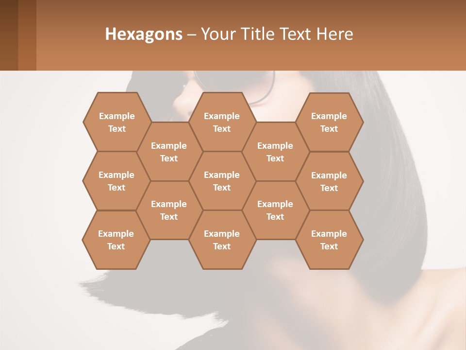 A Woman Wearing Sunglasses And A Red Lipstick PowerPoint Template