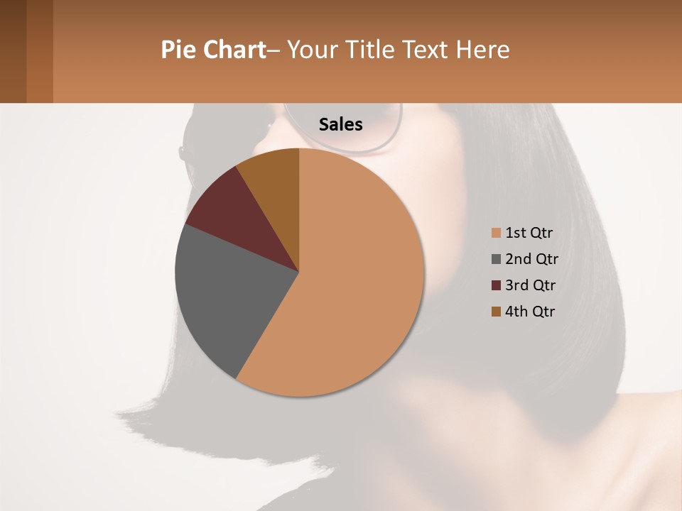 A Woman Wearing Sunglasses And A Red Lipstick PowerPoint Template