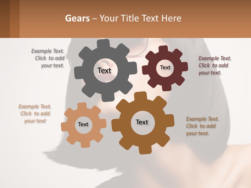 A Woman Wearing Sunglasses And A Red Lipstick PowerPoint Template