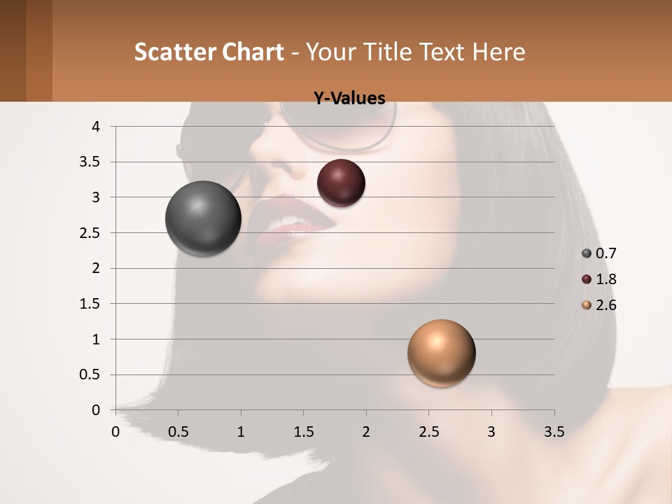 A Woman Wearing Sunglasses And A Red Lipstick PowerPoint Template