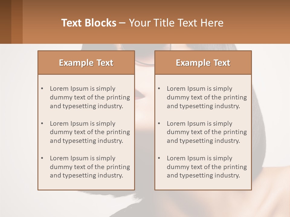 A Woman Wearing Sunglasses And A Red Lipstick PowerPoint Template