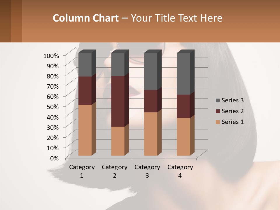 A Woman Wearing Sunglasses And A Red Lipstick PowerPoint Template