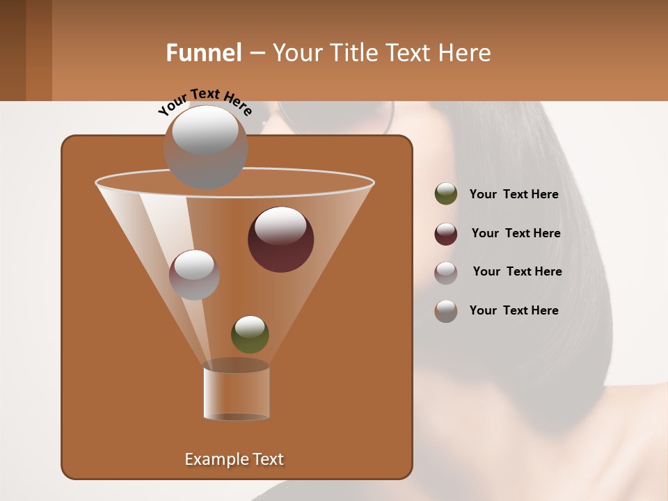 A Woman Wearing Sunglasses And A Red Lipstick PowerPoint Template