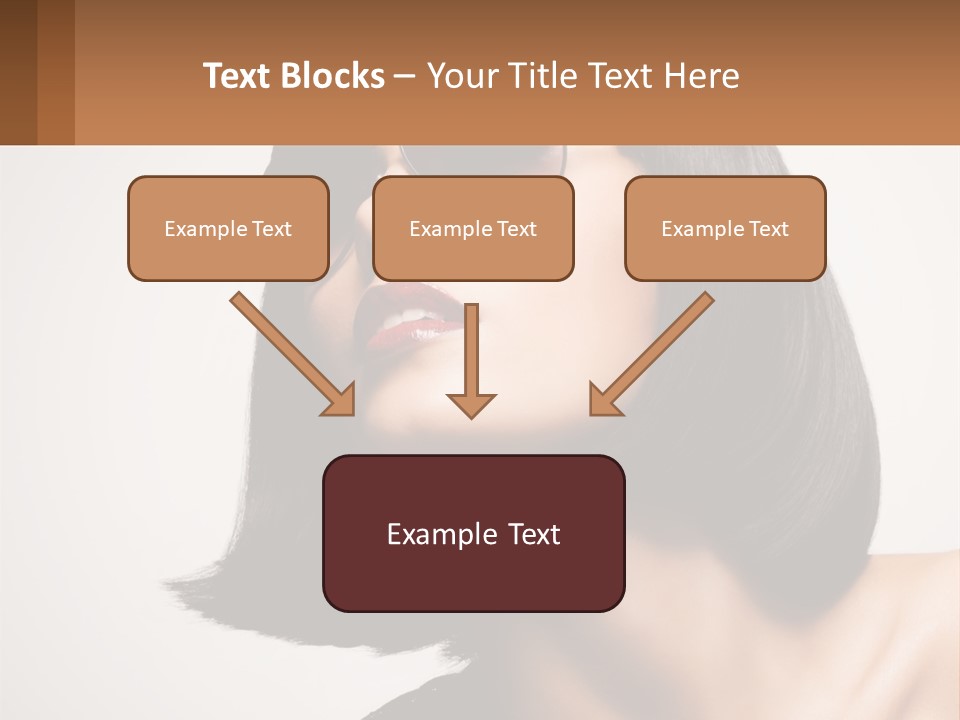 A Woman Wearing Sunglasses And A Red Lipstick PowerPoint Template