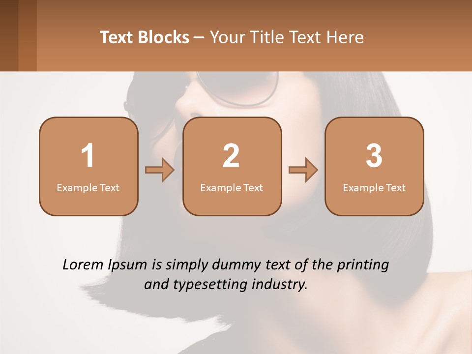 A Woman Wearing Sunglasses And A Red Lipstick PowerPoint Template