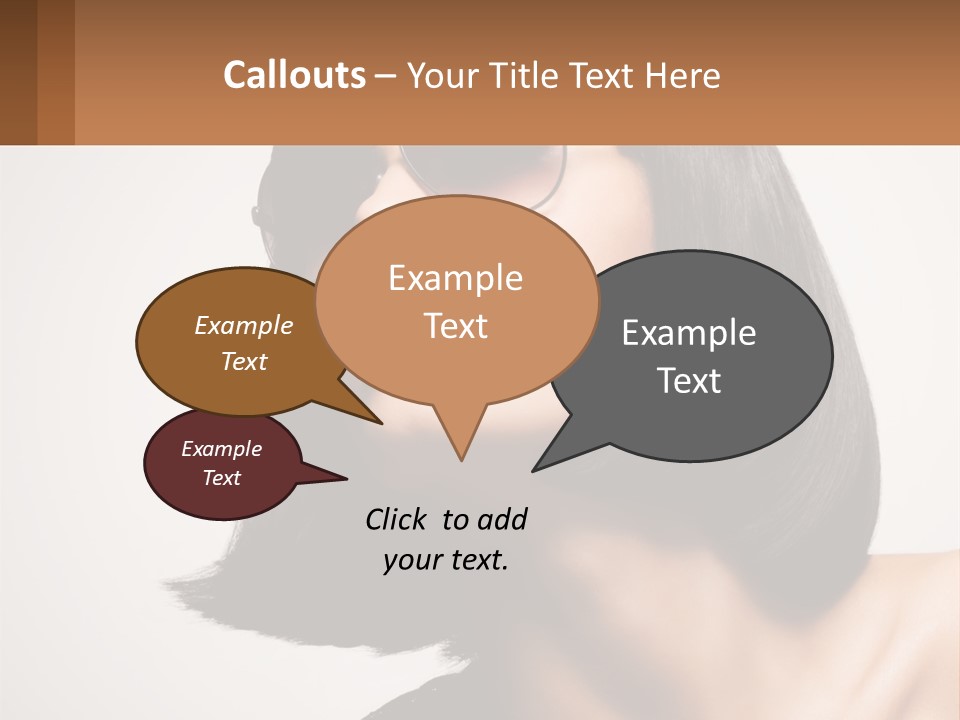 A Woman Wearing Sunglasses And A Red Lipstick PowerPoint Template