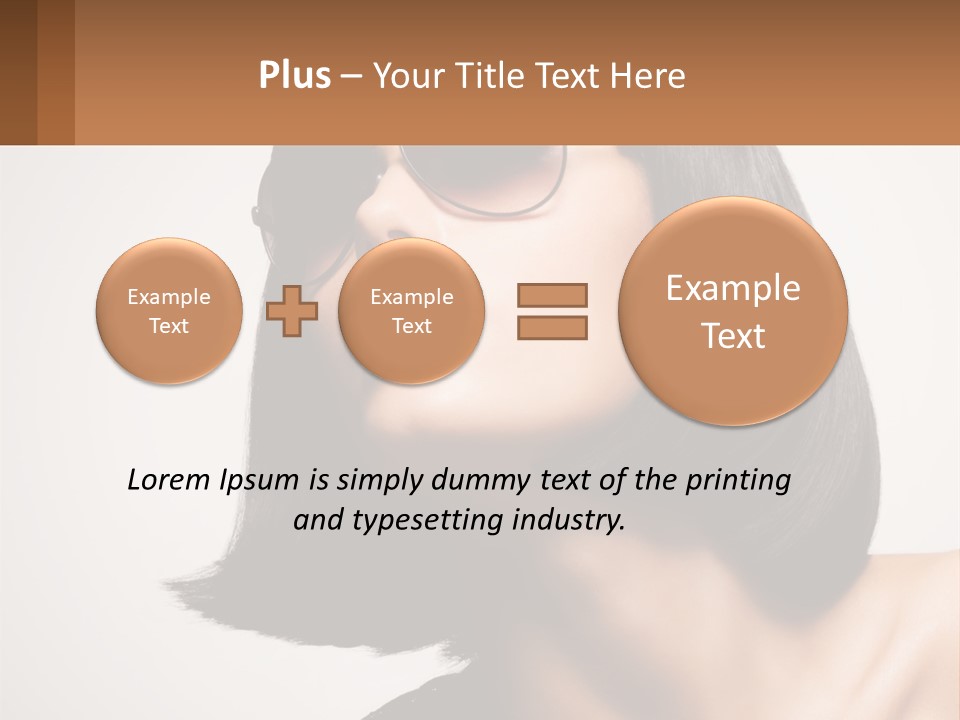 A Woman Wearing Sunglasses And A Red Lipstick PowerPoint Template