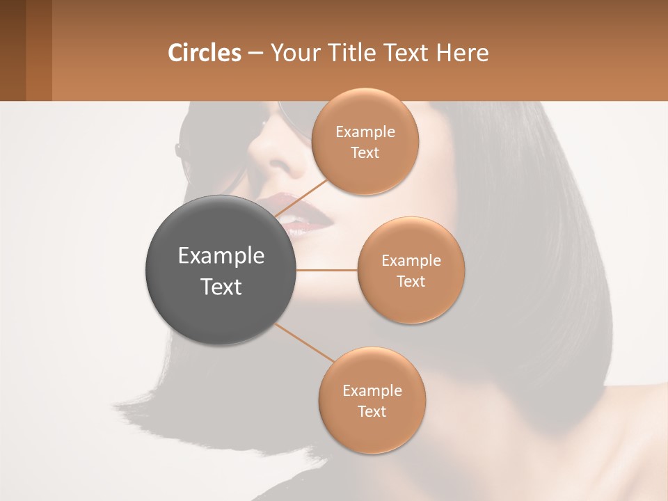 A Woman Wearing Sunglasses And A Red Lipstick PowerPoint Template