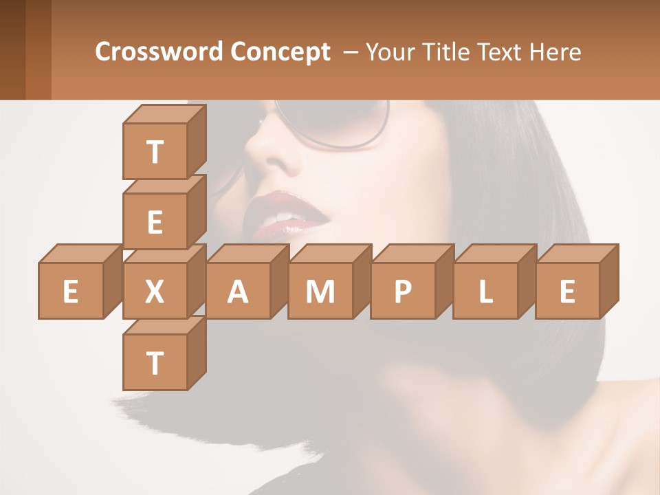 A Woman Wearing Sunglasses And A Red Lipstick PowerPoint Template