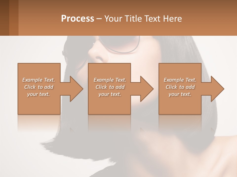 A Woman Wearing Sunglasses And A Red Lipstick PowerPoint Template