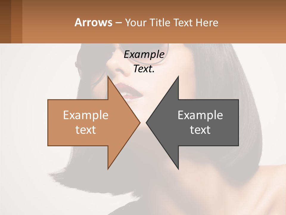 A Woman Wearing Sunglasses And A Red Lipstick PowerPoint Template