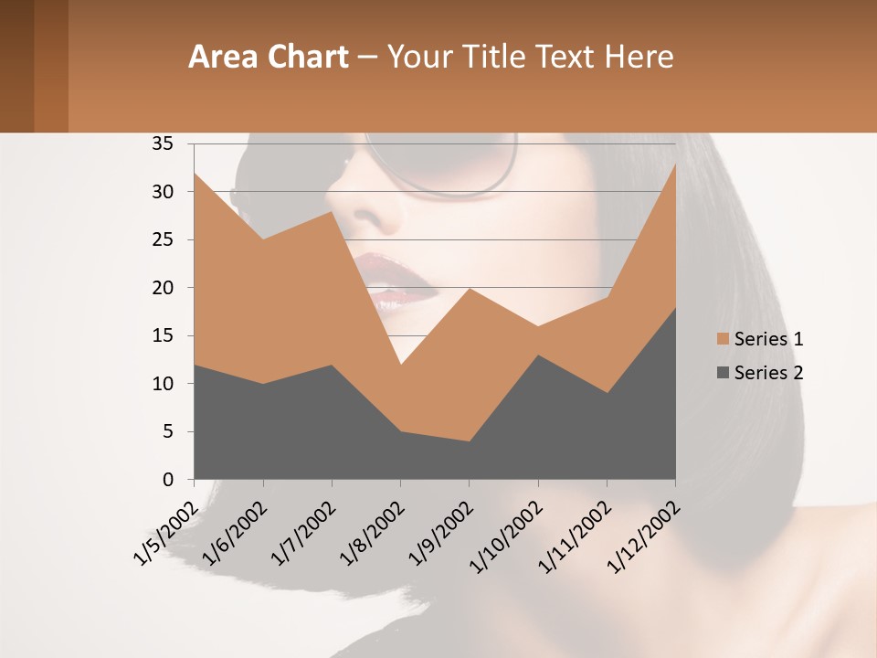 A Woman Wearing Sunglasses And A Red Lipstick PowerPoint Template