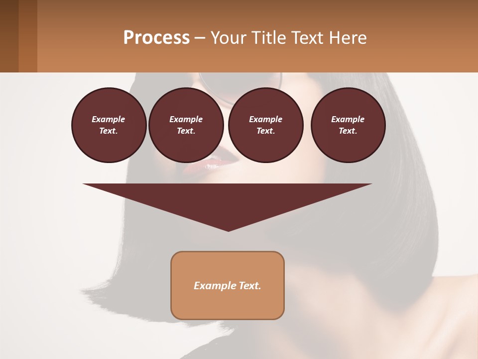 A Woman Wearing Sunglasses And A Red Lipstick PowerPoint Template