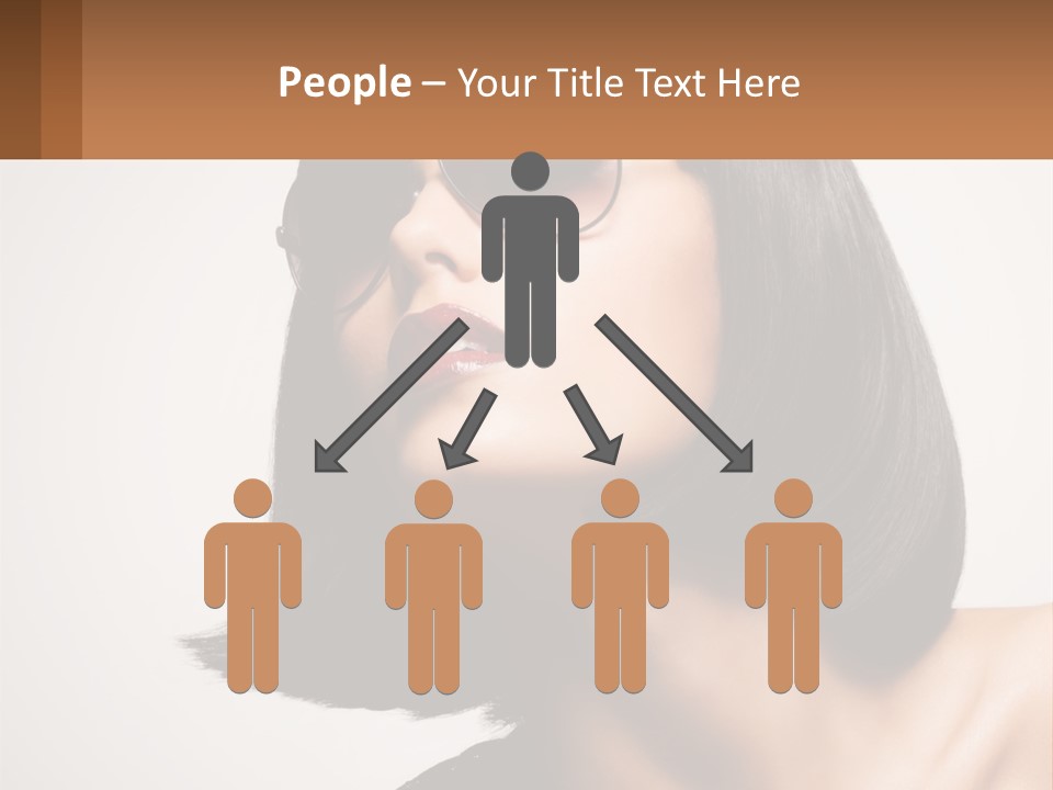 A Woman Wearing Sunglasses And A Red Lipstick PowerPoint Template