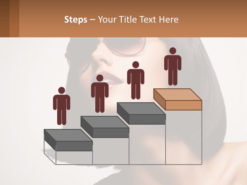 A Woman Wearing Sunglasses And A Red Lipstick PowerPoint Template