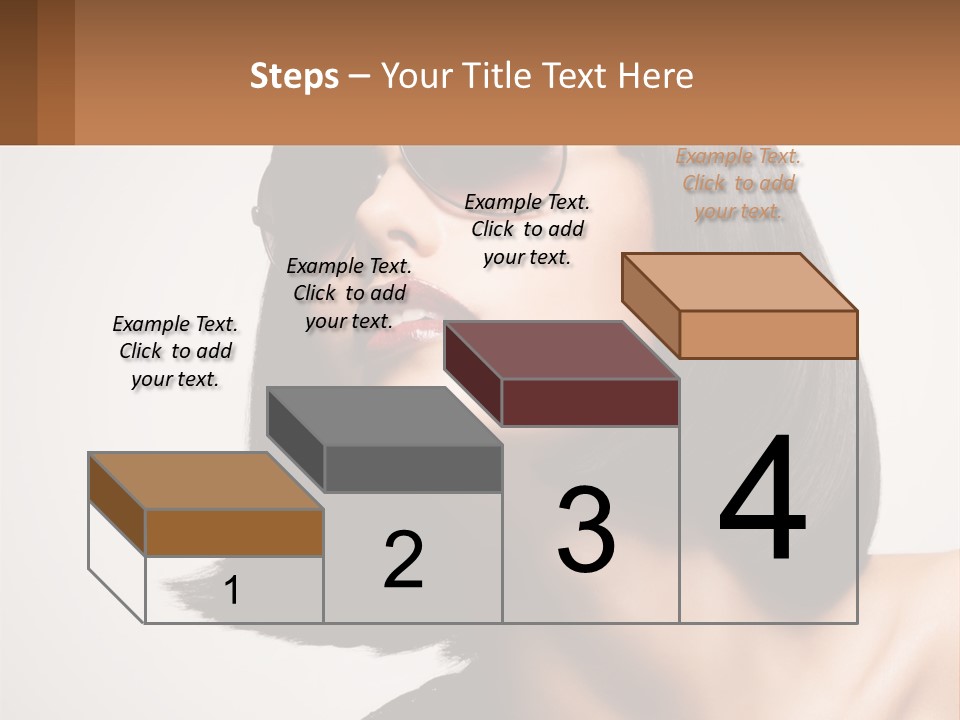 A Woman Wearing Sunglasses And A Red Lipstick PowerPoint Template