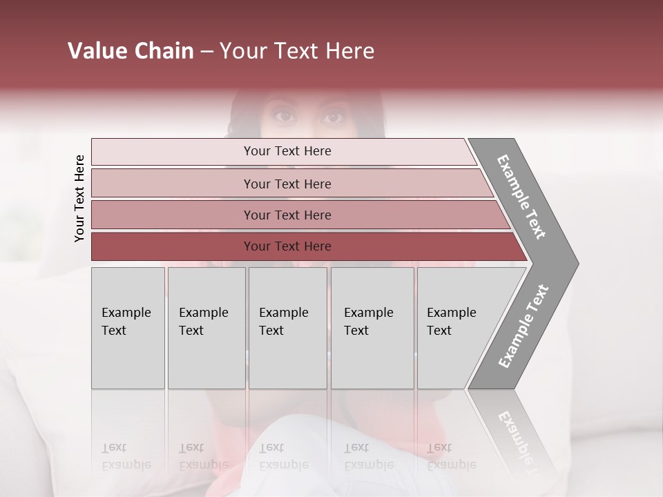 A Woman Sitting On A Couch Holding A Tablet PowerPoint Template