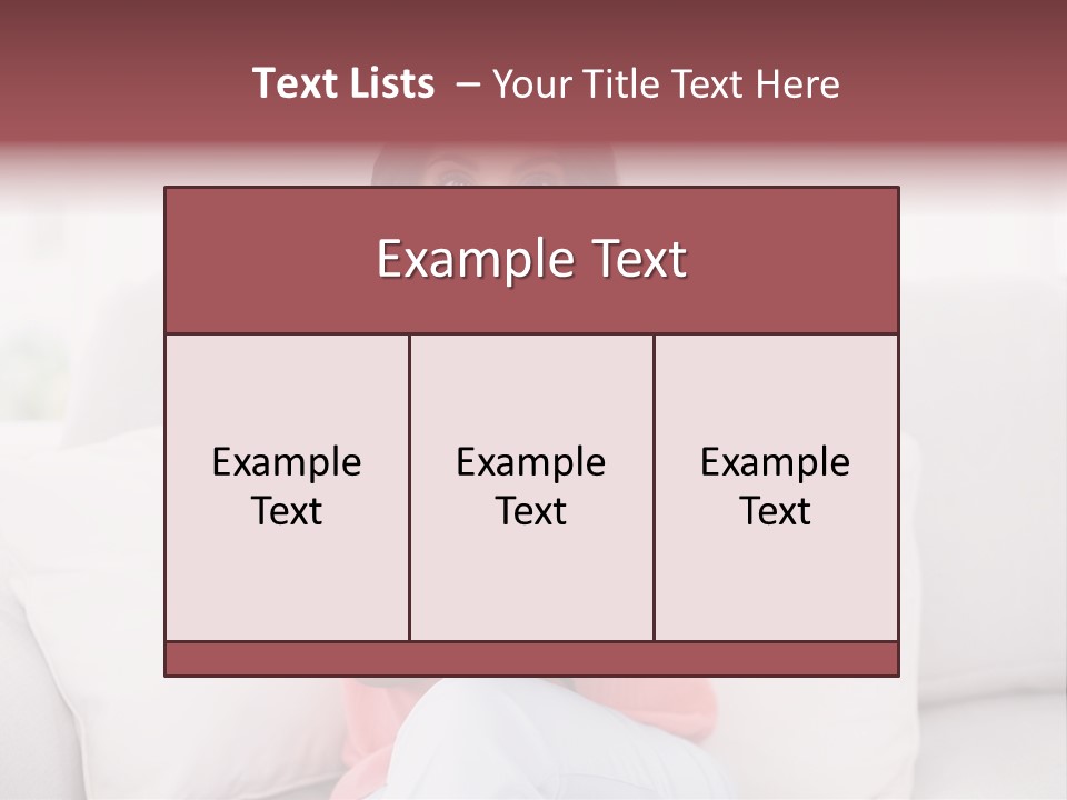 A Woman Sitting On A Couch Holding A Tablet PowerPoint Template