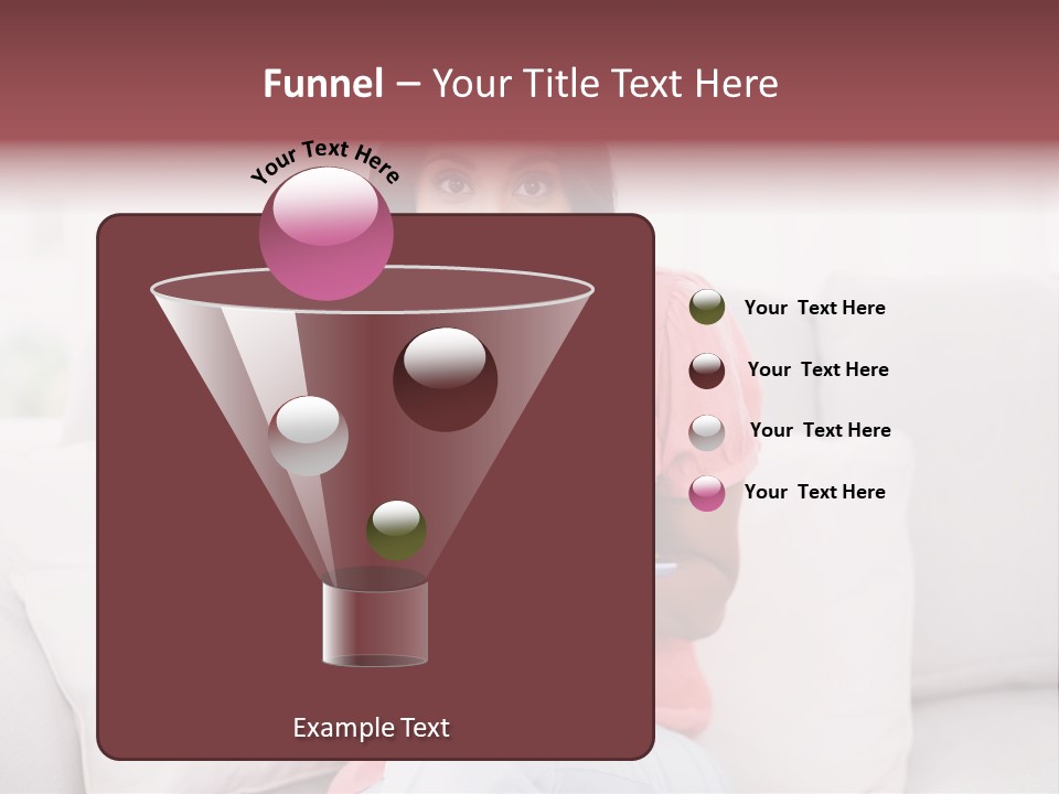 A Woman Sitting On A Couch Holding A Tablet PowerPoint Template