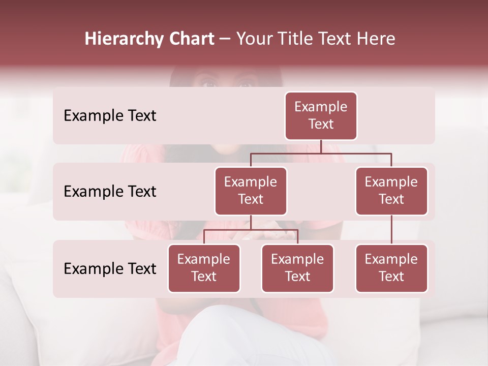 A Woman Sitting On A Couch Holding A Tablet PowerPoint Template