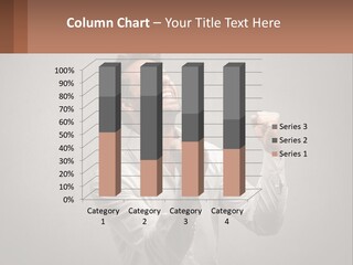 A Man In A White Shirt Is Holding His Fist Up PowerPoint Template