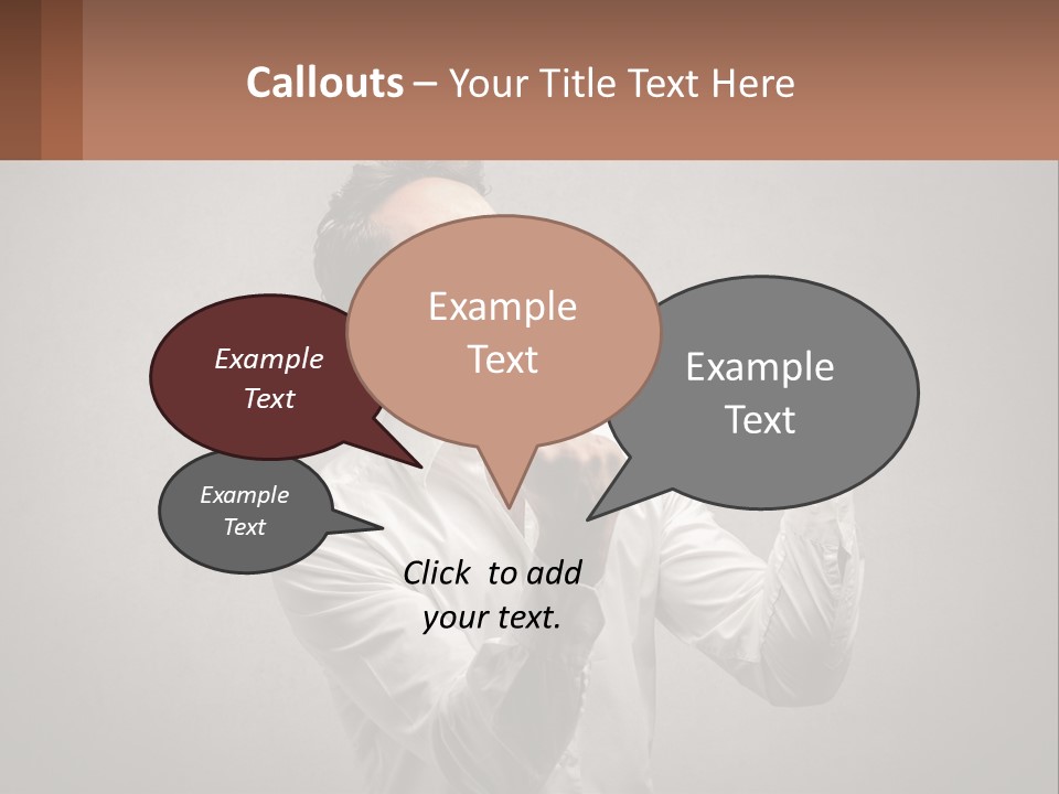 A Man In A White Shirt Is Holding His Fist Up PowerPoint Template