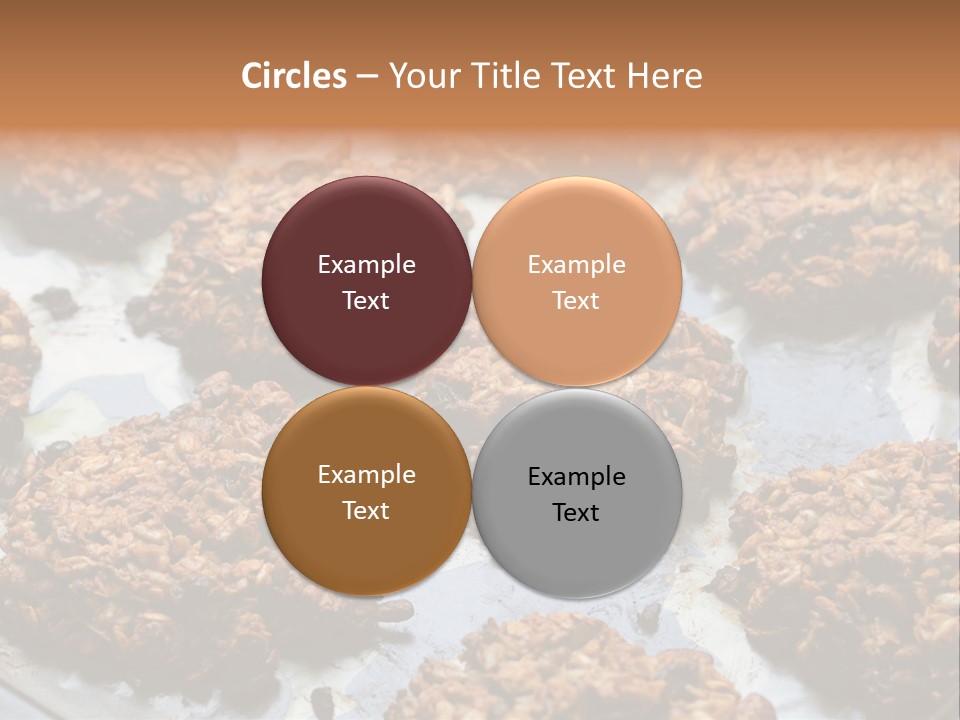 A Bunch Of Cookies That Are On A Pan PowerPoint Template