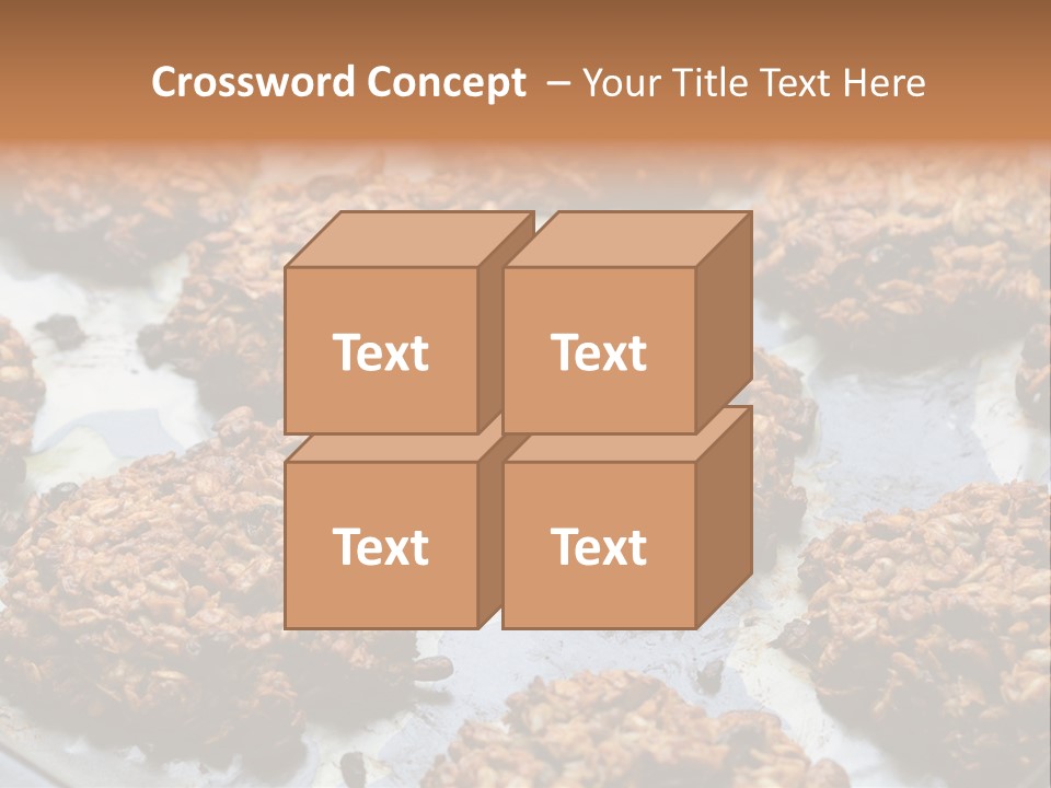 A Bunch Of Cookies That Are On A Pan PowerPoint Template