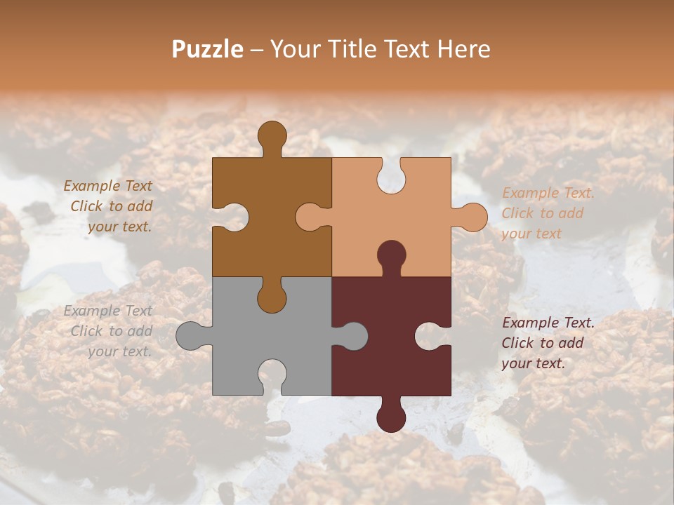 A Bunch Of Cookies That Are On A Pan PowerPoint Template