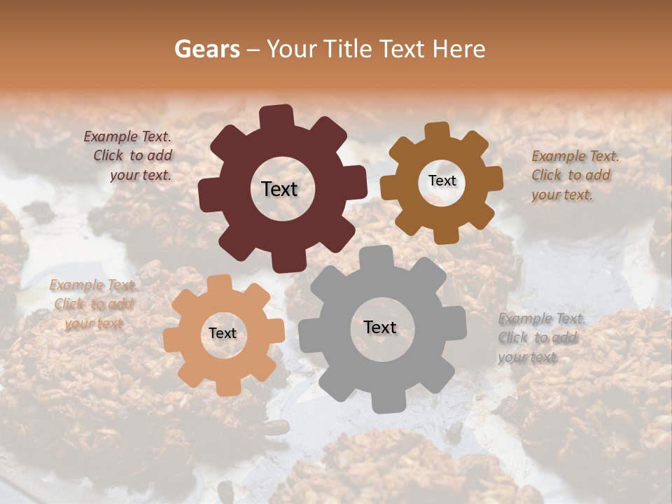 A Bunch Of Cookies That Are On A Pan PowerPoint Template