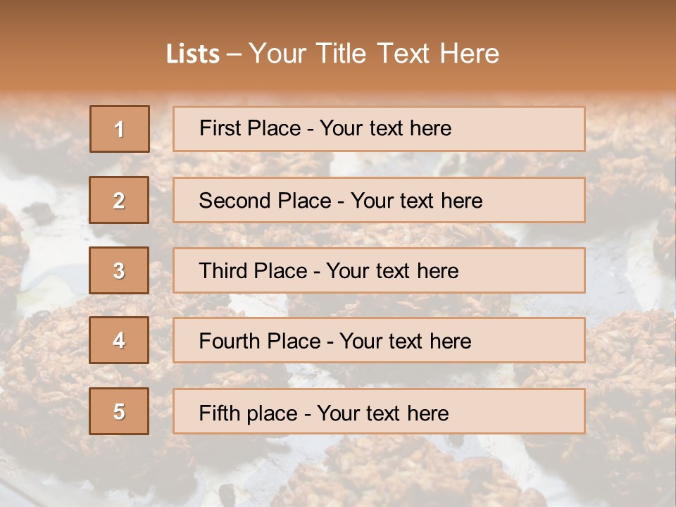 A Bunch Of Cookies That Are On A Pan PowerPoint Template