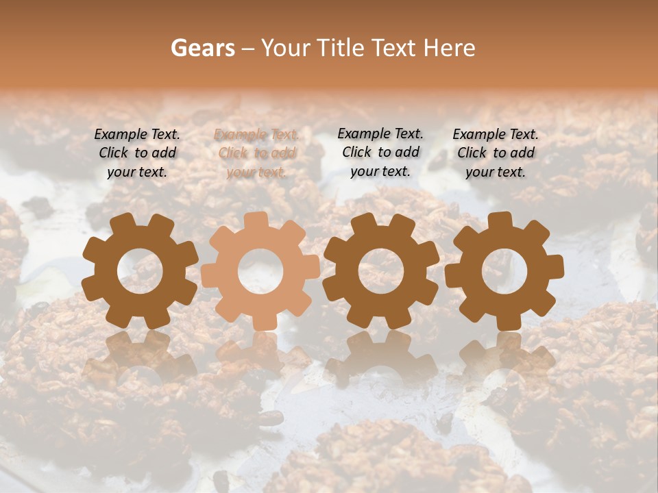 A Bunch Of Cookies That Are On A Pan PowerPoint Template