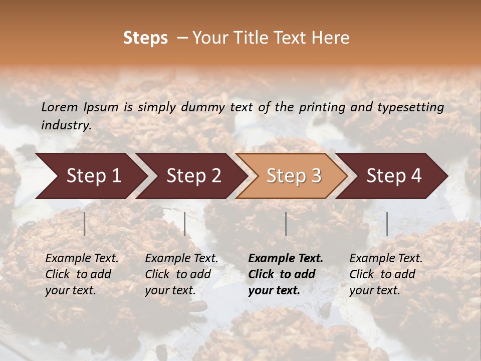 A Bunch Of Cookies That Are On A Pan PowerPoint Template
