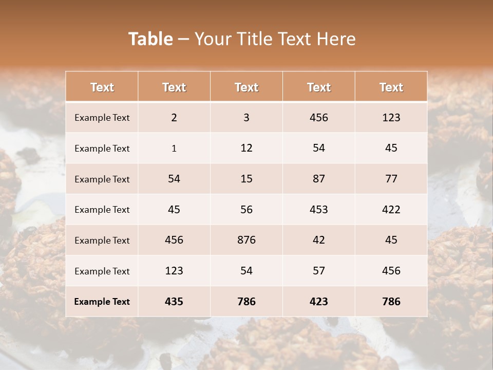 A Bunch Of Cookies That Are On A Pan PowerPoint Template