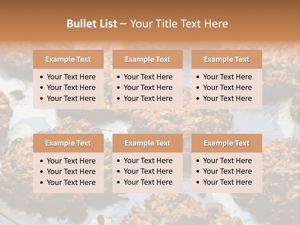 A Bunch Of Cookies That Are On A Pan PowerPoint Template